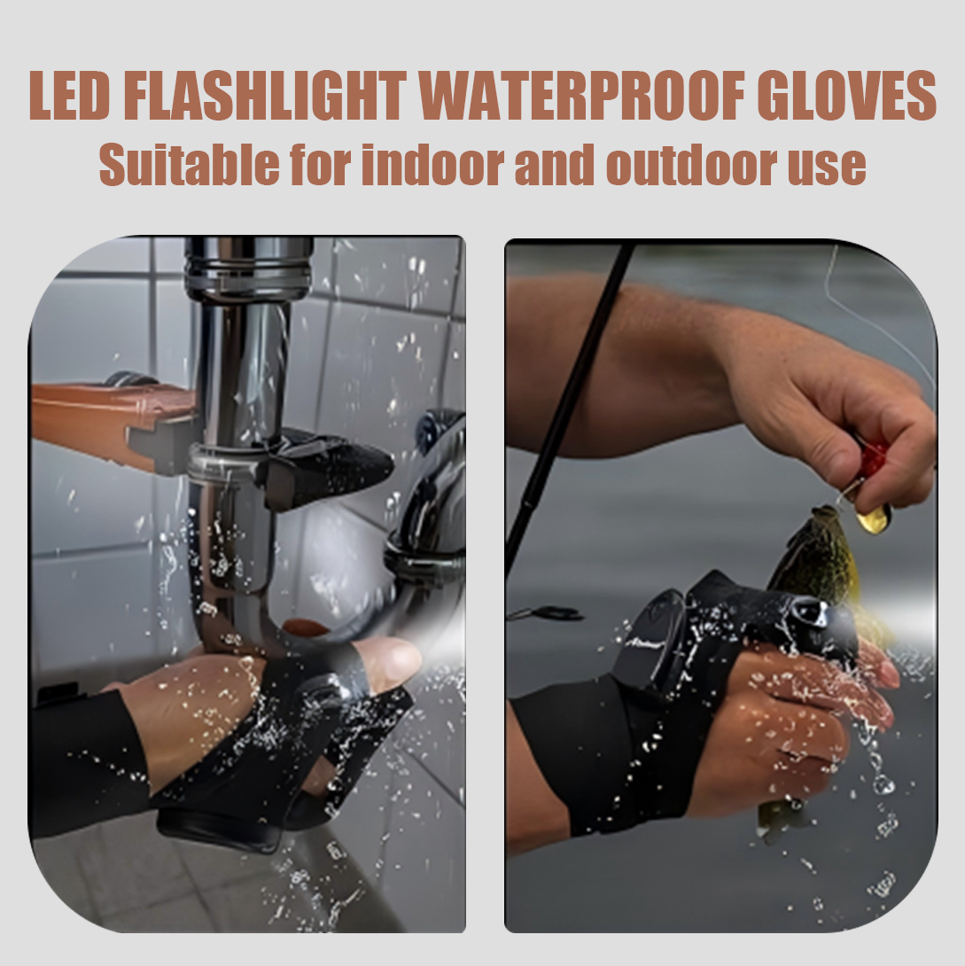 Mylivell USB Handsfree  LED Flashlight Gloves